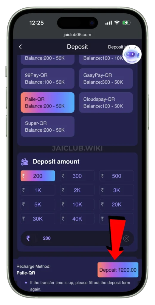 JAICLUB-DEPOSIT-PAGE